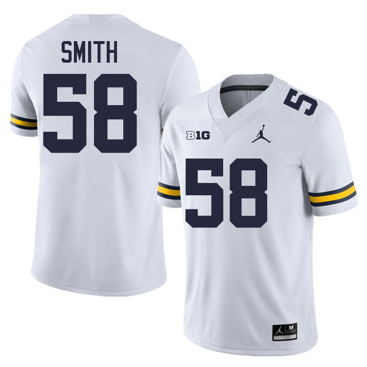 Mazi Smith Michigan Jersey,Michigan Wolverines #58 Mazi Smith Jersey Youth-White